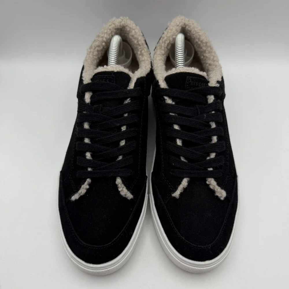 Birdies The Cardinals Suede Sneakers‎ Shearling Lined Shoes Black Women's 11